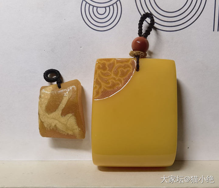 大雁与花花_蜜蜡