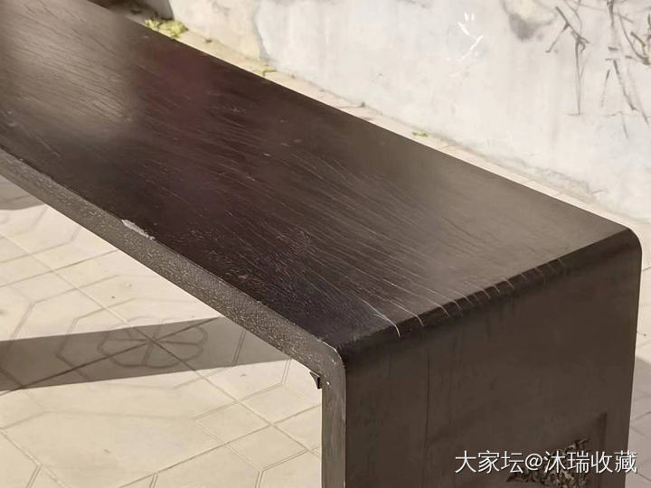 旧藏•檀 木，卷几_木器