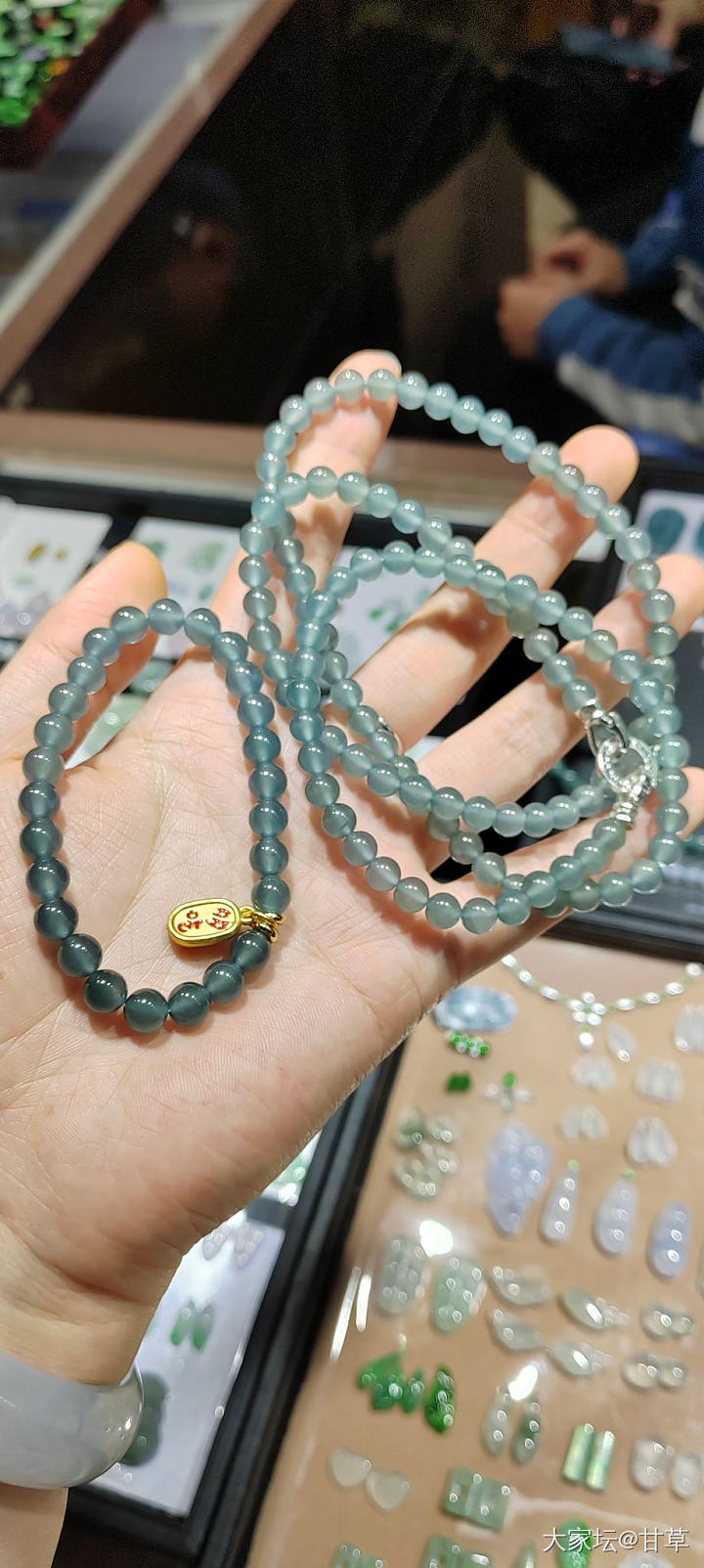 高品质的危料_珠串翡翠