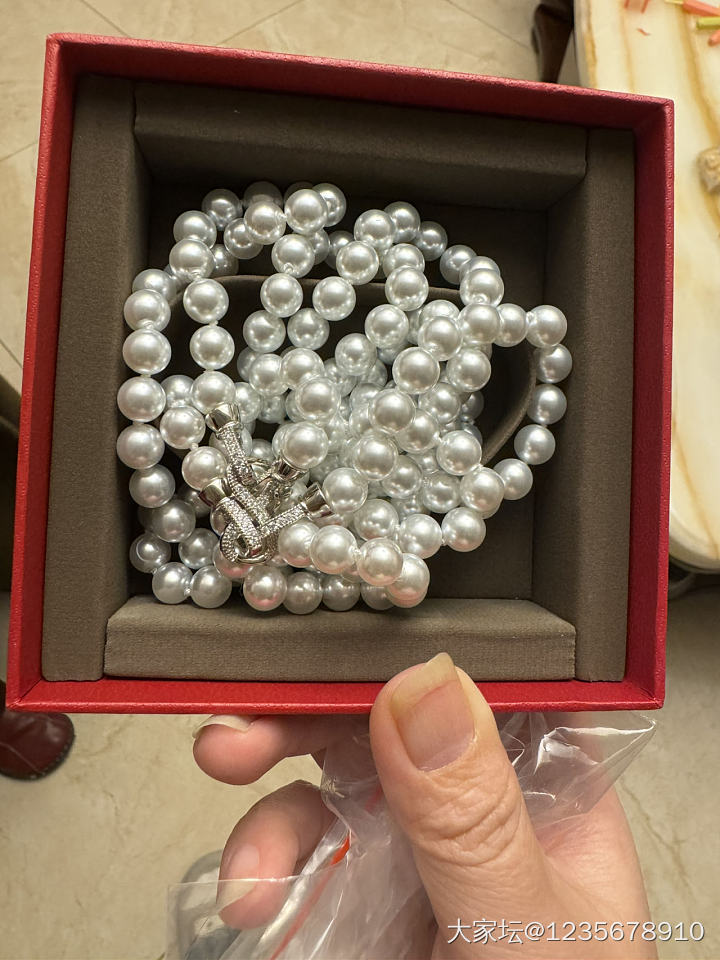 给妈妈买的假珍珠_人造饰品有机宝石