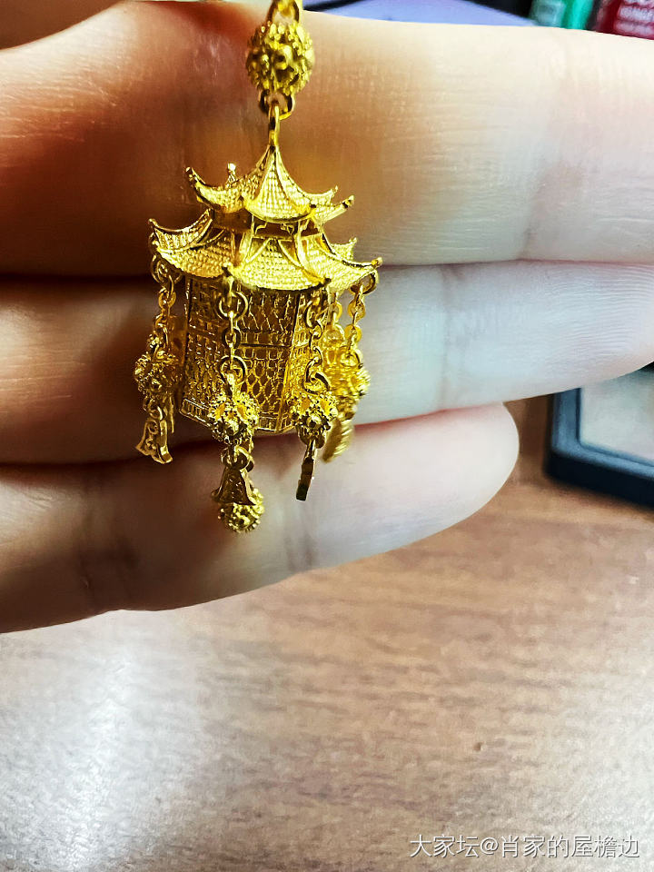 双十一最后一件预售小宫灯到货，完美收官_耳饰金