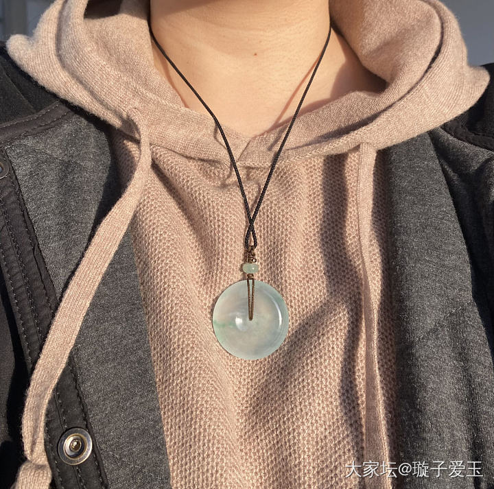 新欢翡翠平安扣 再晒晒_翡翠