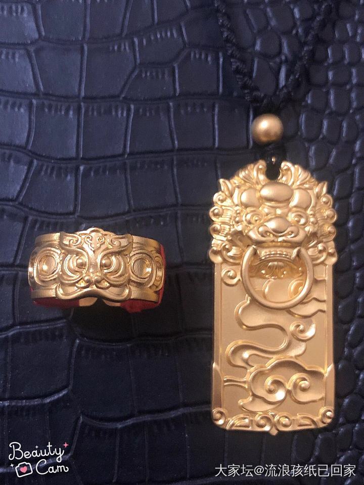 大家坛古法麒麟牌吊坠，正在开团，大家快快接龙啊_金挂饰首饰时尚