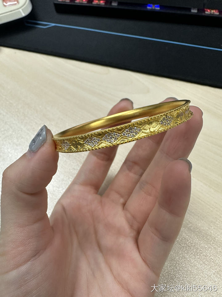 一件成团到了！！_福利社手镯金