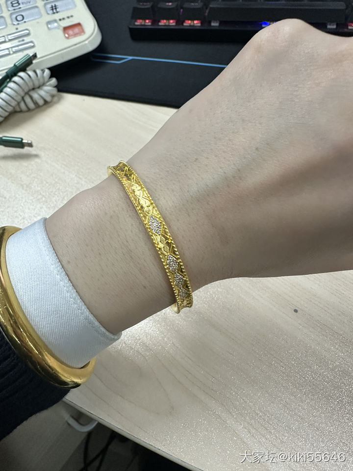 一件成团到了！！_福利社手镯金