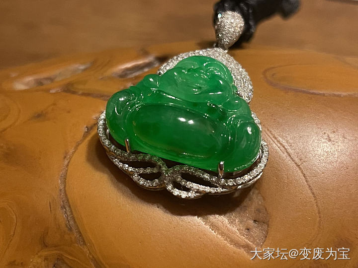 好纯的大肚佛佛_吊坠翡翠