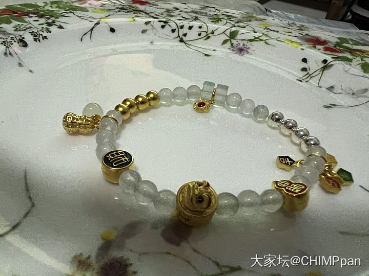 大珠小珠落玉盘，期待成品～_串珠手工diy金