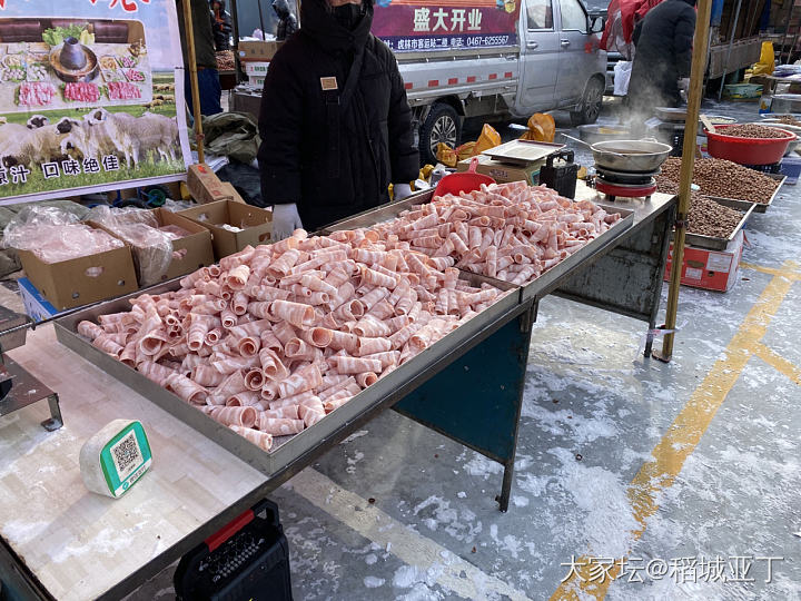 东北冬天赶集_美食闲聊生活