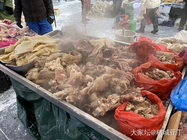 东北冬天赶集_美食闲聊生活