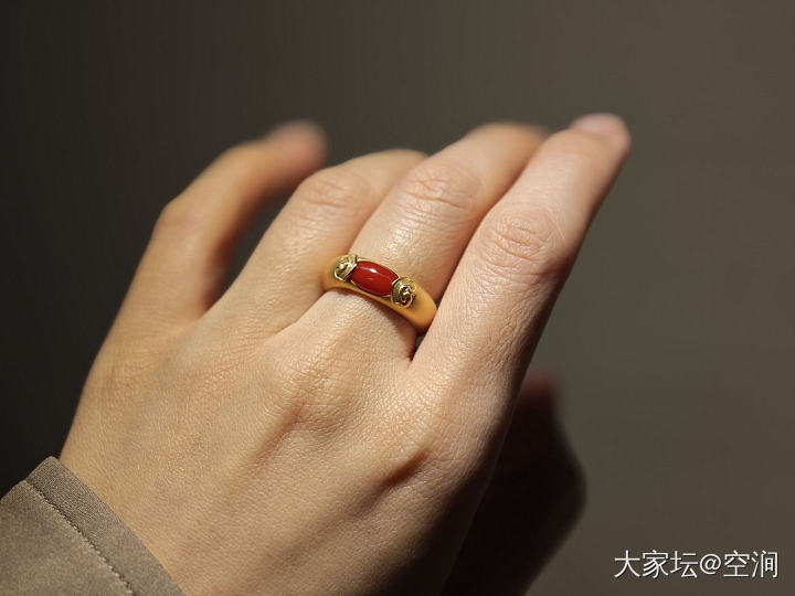 送给婆婆的新年礼物出货啦 婆媳同款珊瑚戒指_珊瑚戒指有机宝石金