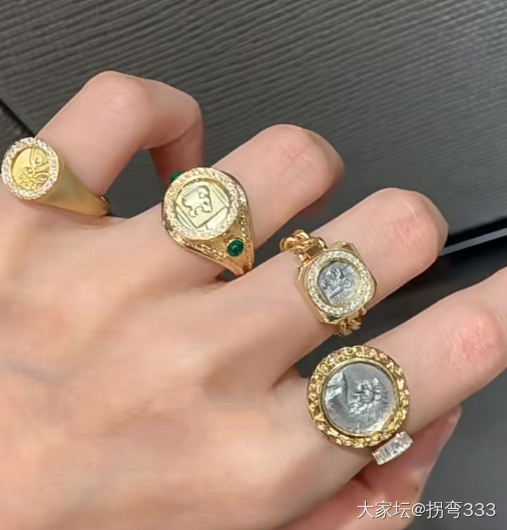 有mini金币的姐妹，大家做了什么？戒指或者耳饰？可以欣赏下吗？_金