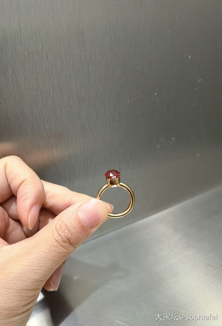 春节就戴这一枚红尖晶_戒指尖晶石