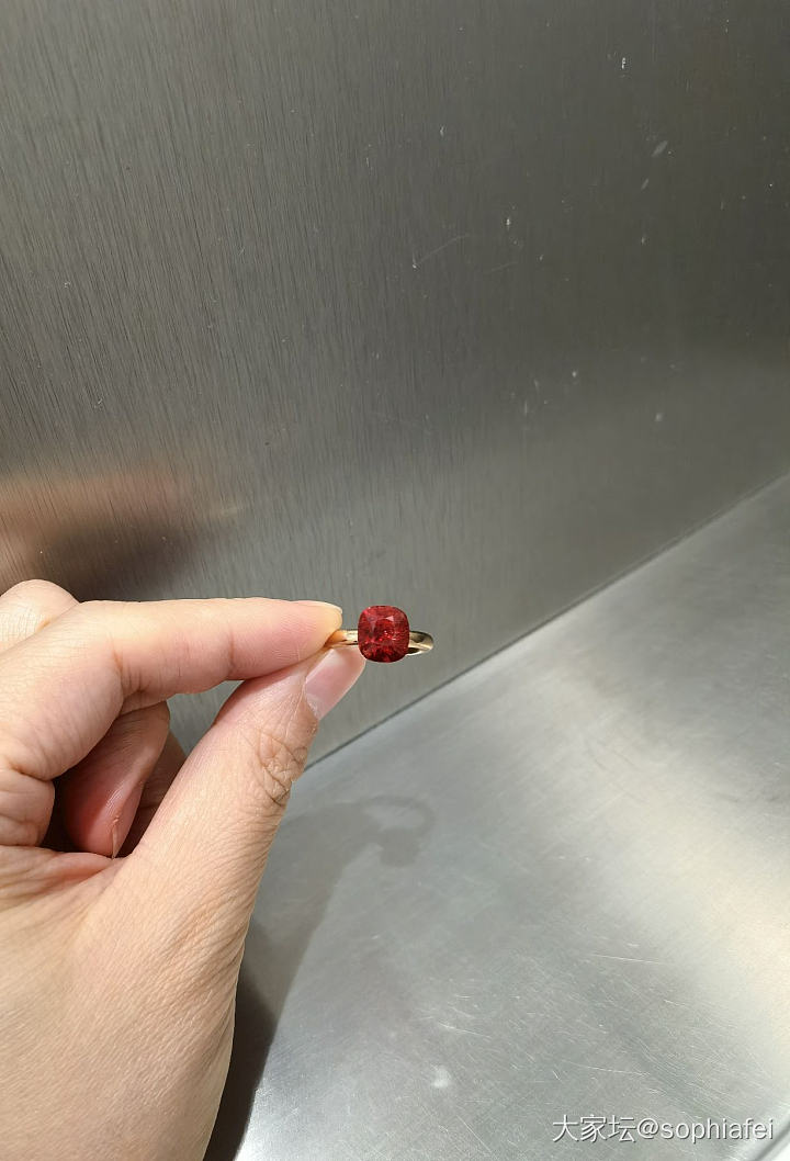 春节就戴这一枚红尖晶_戒指尖晶石