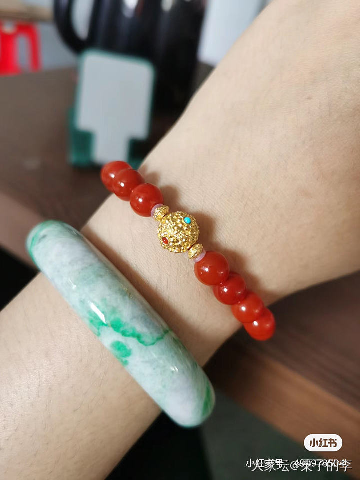南红手串搭配_搭配南红