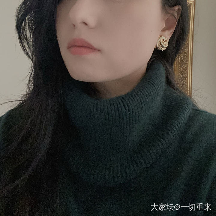 中古耳钉戴上啦_古董首饰
