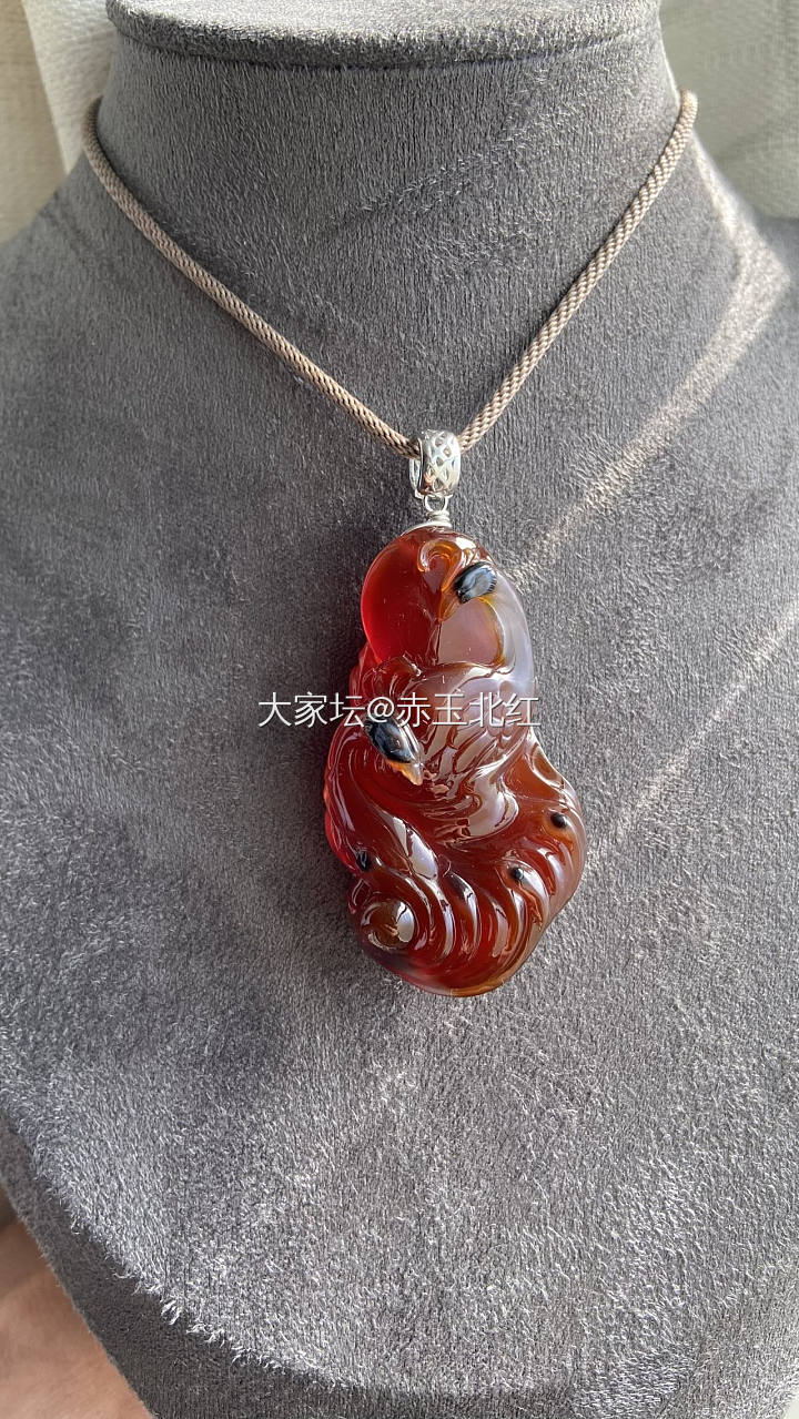 凤求凰，琴瑟和鸣，心心相印，共谐天伦。_玉髓玛瑙