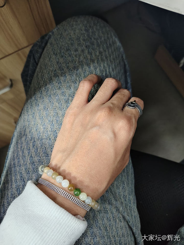 姐妹们，一起秀左手呀_菩提子银