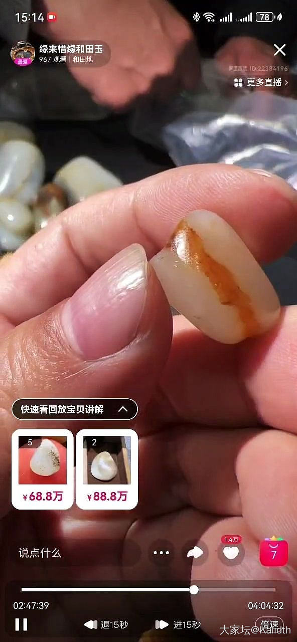 请教坛友，这颗籽是真的吗？_和田玉