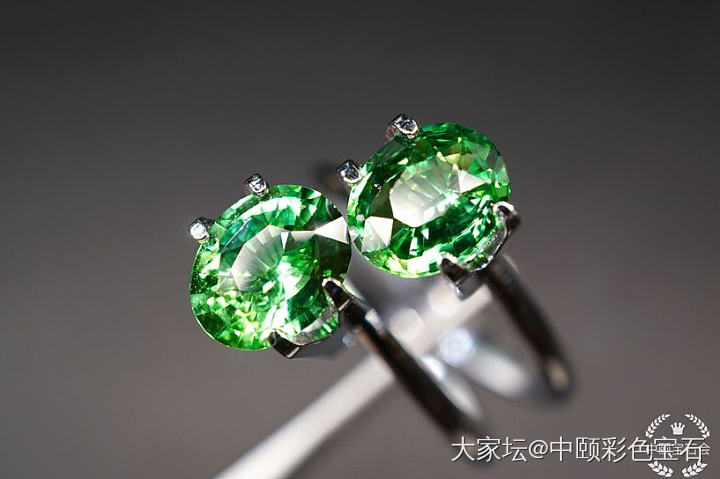 ##中颐天然沙弗莱宝石 一对##  3.09ct_沙弗莱彩色宝石