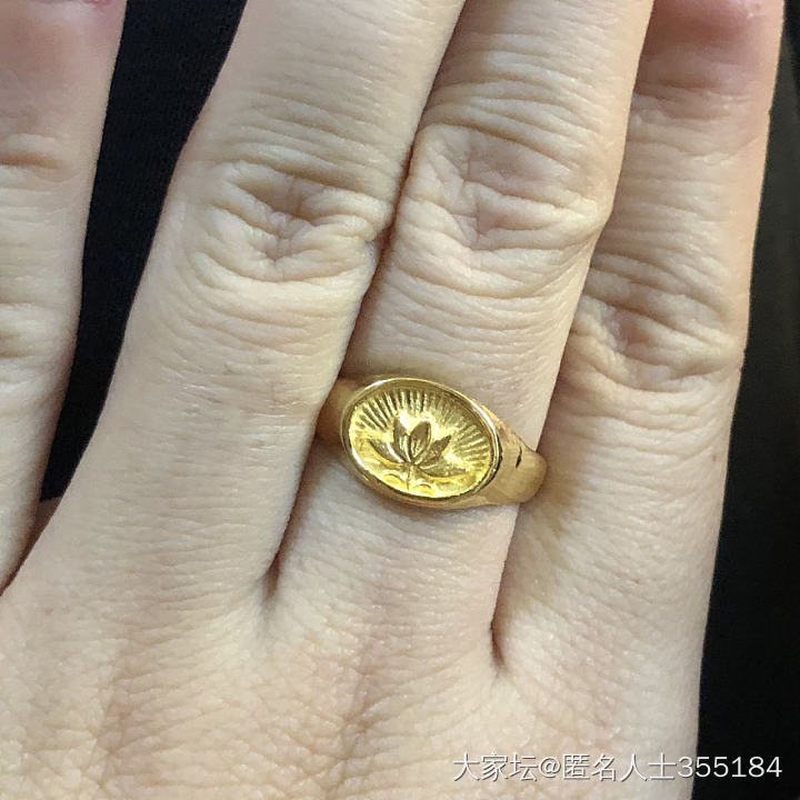 感谢坛友的分享，买模具做的戒指_戒指金