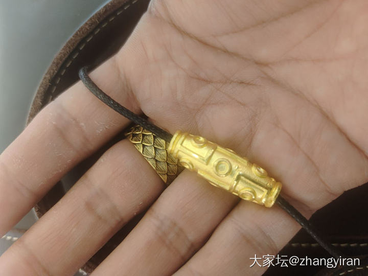龙鳞戒指和九眼天珠_戒指吊坠金