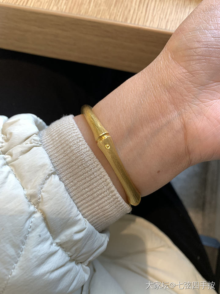 银枯竹VS金虎竹_手镯银金