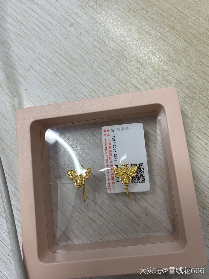 春天的气息_耳钉金