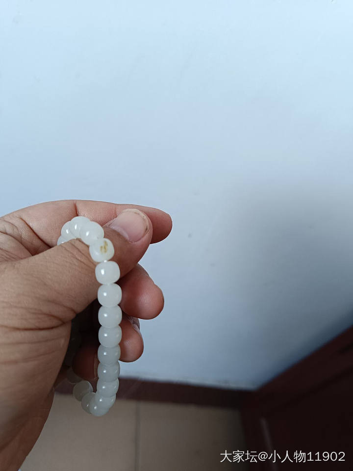 今天收到的小玩具，和田zi小串_珠串和田玉