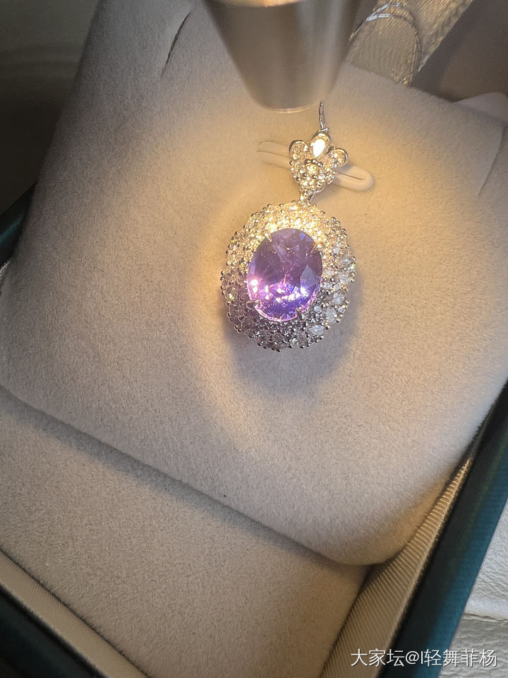 小众无烧变色紫蓝宝😍_蓝宝石
