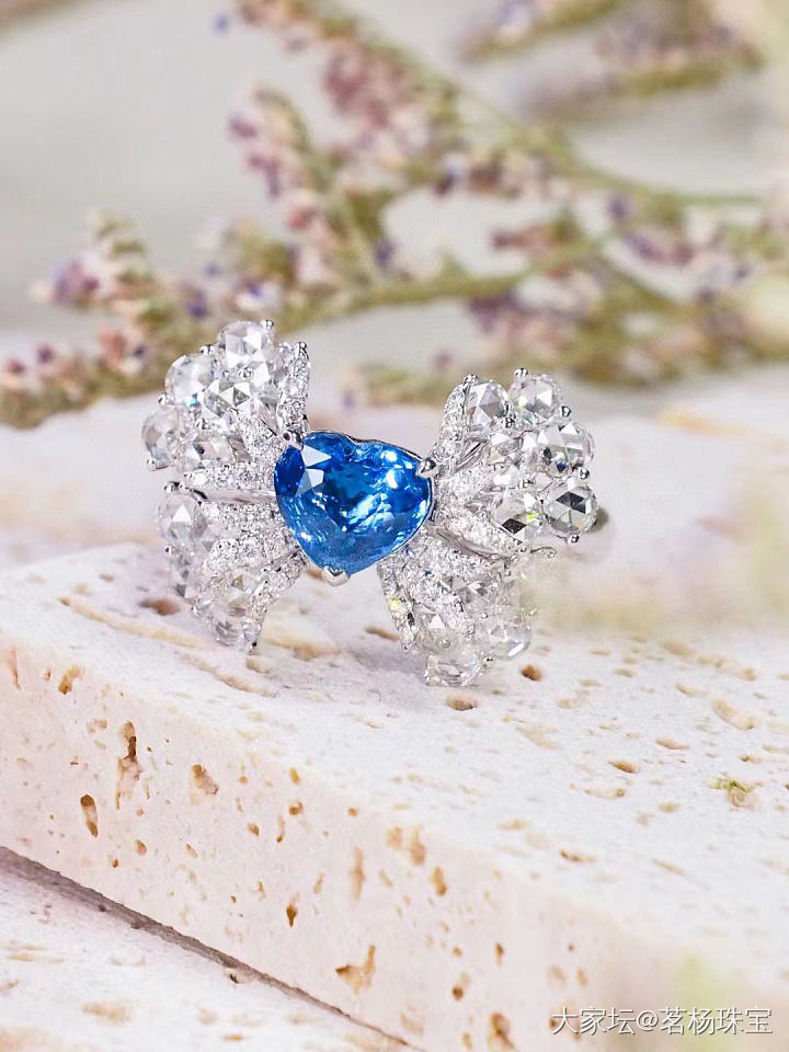 蝴蝶蓝宝石戒指💍～_名贵宝石