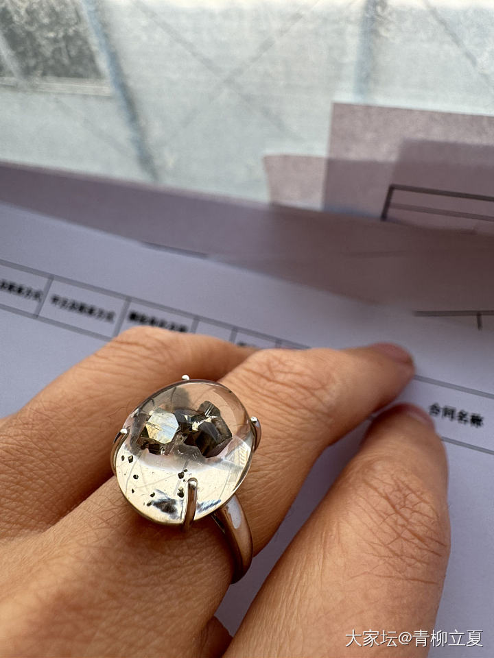 入水晶坑买的第一件 已经5年过去了 还是最喜欢 没有找到替代品_戒指水晶