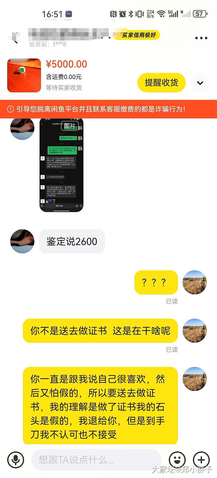 卖了一颗祖母绿后续_闲鱼