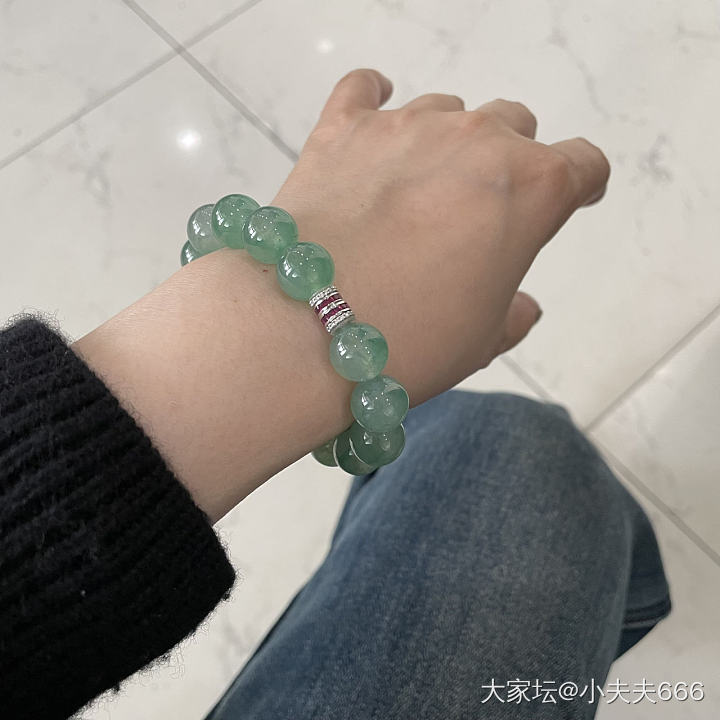 翡翠珠珠手串_珠串翡翠