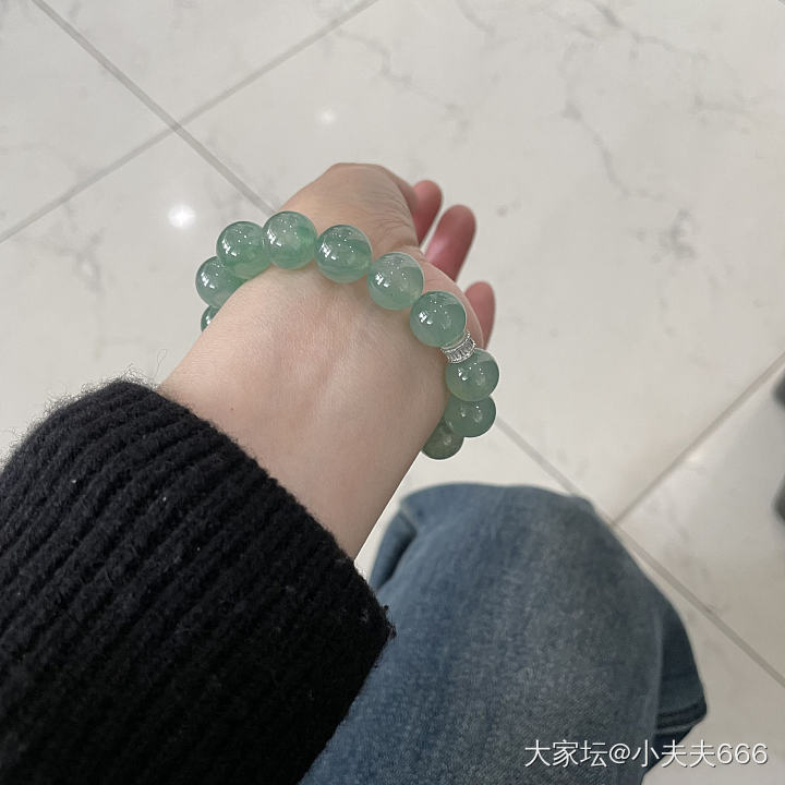 翡翠珠珠手串_珠串翡翠