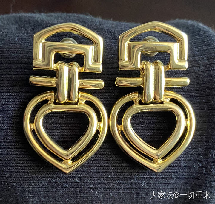 双喜耳环_金古董首饰