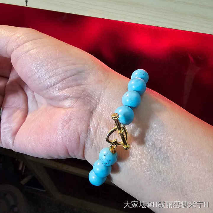 秀秀绿松石手串,可以载着洗澡吗?_松石