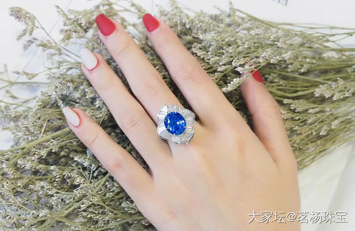 7ct➕矢车菊蓝宝石鸽子蛋～_蓝宝石