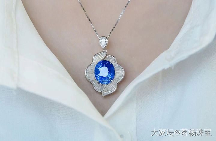 7ct➕矢车菊蓝宝石鸽子蛋～_蓝宝石