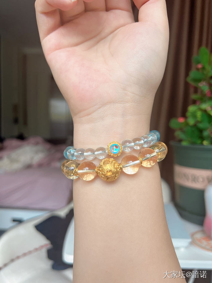 水晶太美～_金珠串水晶