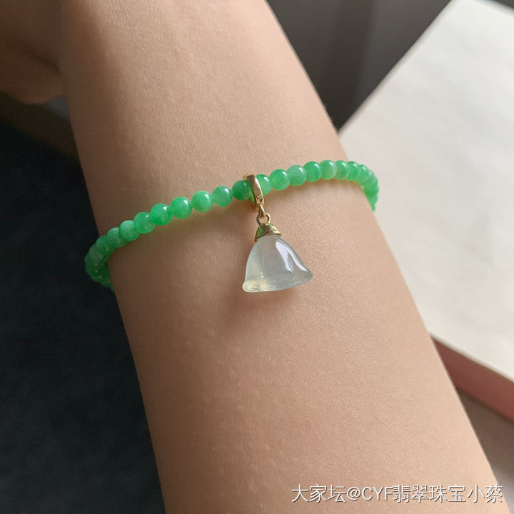最近迷上了翡翠小米珠……蹲闲置都是自珍_珠串翡翠