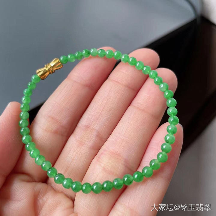 最近迷上了翡翠小米珠……蹲闲置都是自珍_珠串翡翠