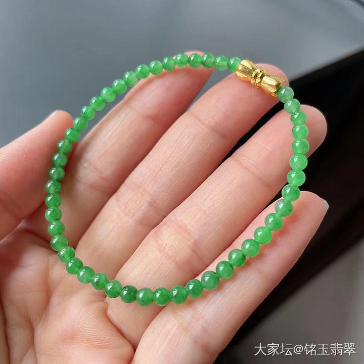 最近迷上了翡翠小米珠……蹲闲置都是自珍_珠串翡翠