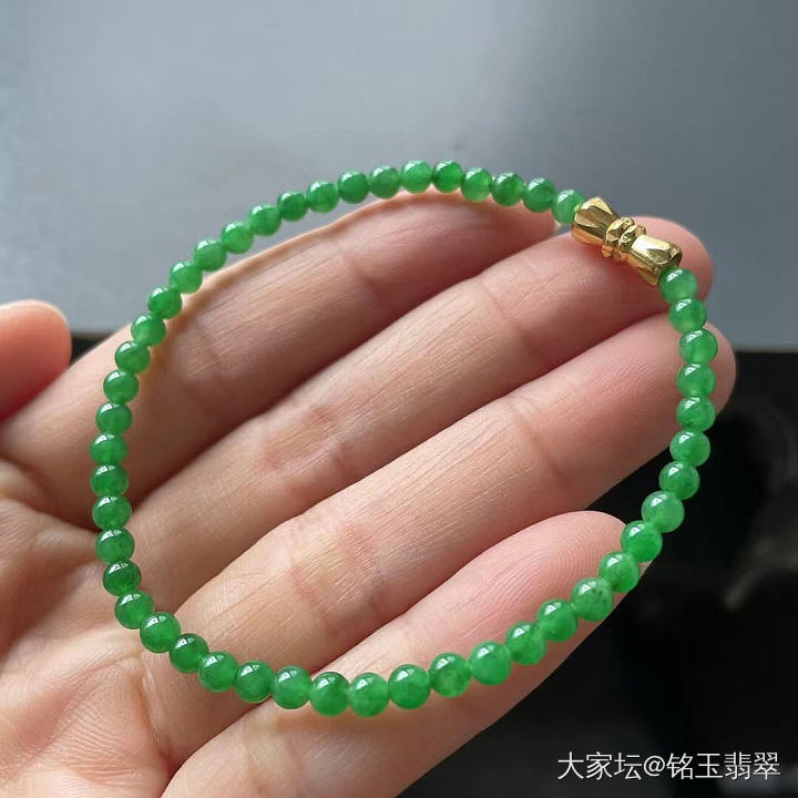 最近迷上了翡翠小米珠……蹲闲置都是自珍_珠串翡翠