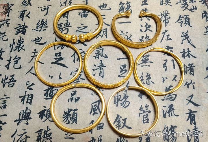 很久没宠幸金镯子~_手饰金