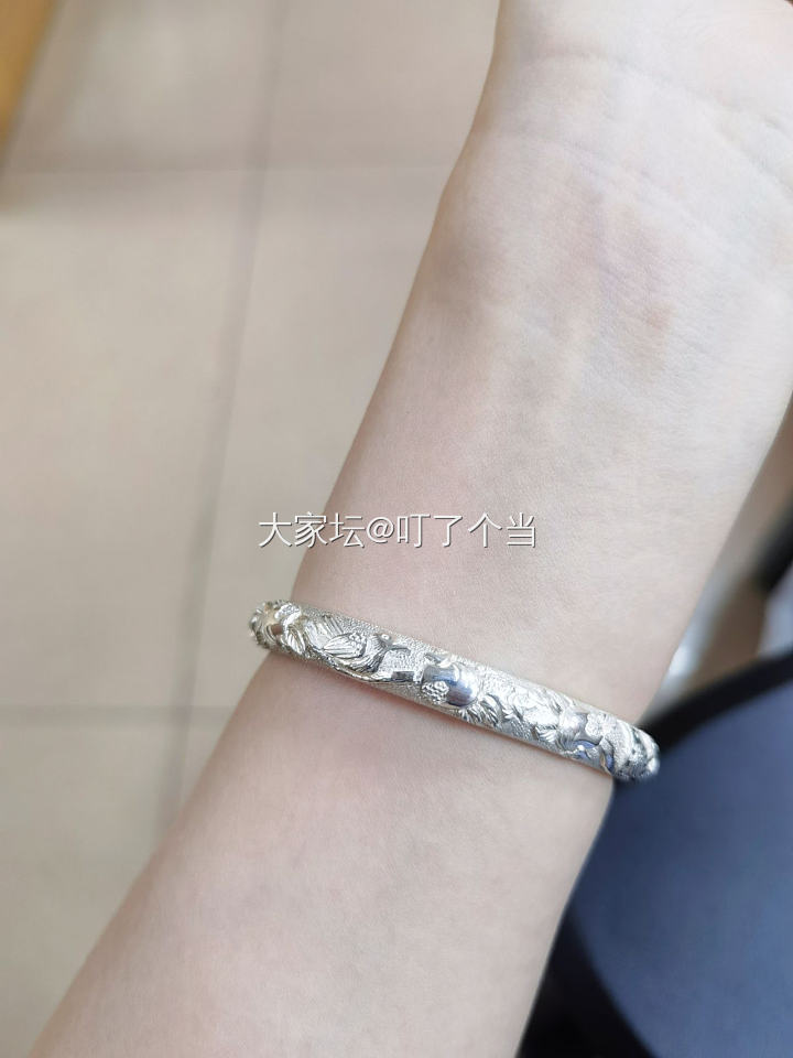小鸟石榴_手镯银