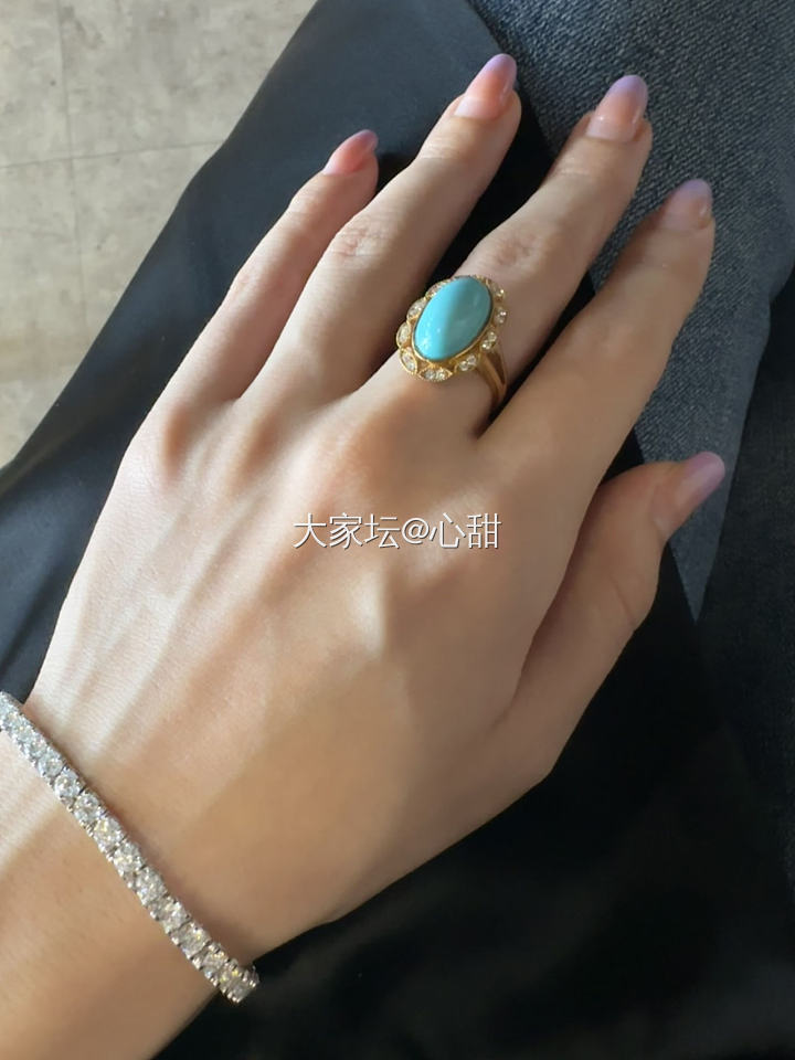 周一见，美美地去上班_松石钻石