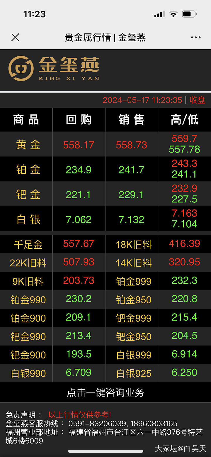 黄金回收 大盘价减十元_金