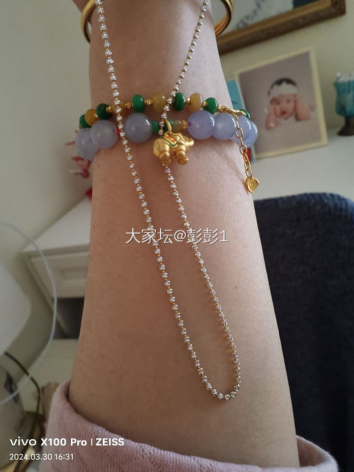 紫色的翡翠太美了_珠串翡翠