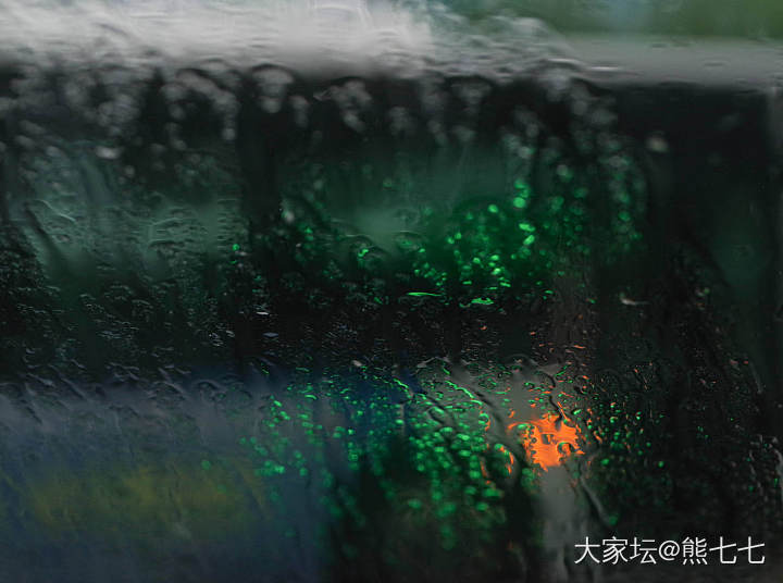 窗外，雨中印象_摄影