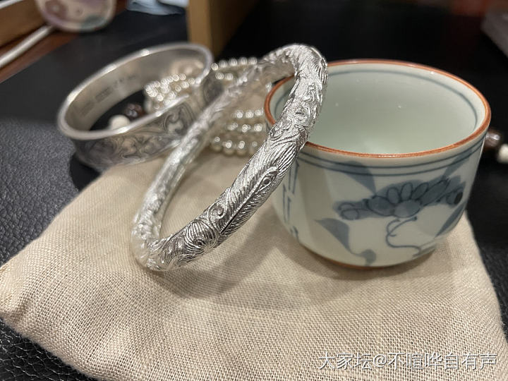 还是喜欢做旧的这个_手镯银